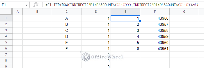 generating a serial number for every row with value